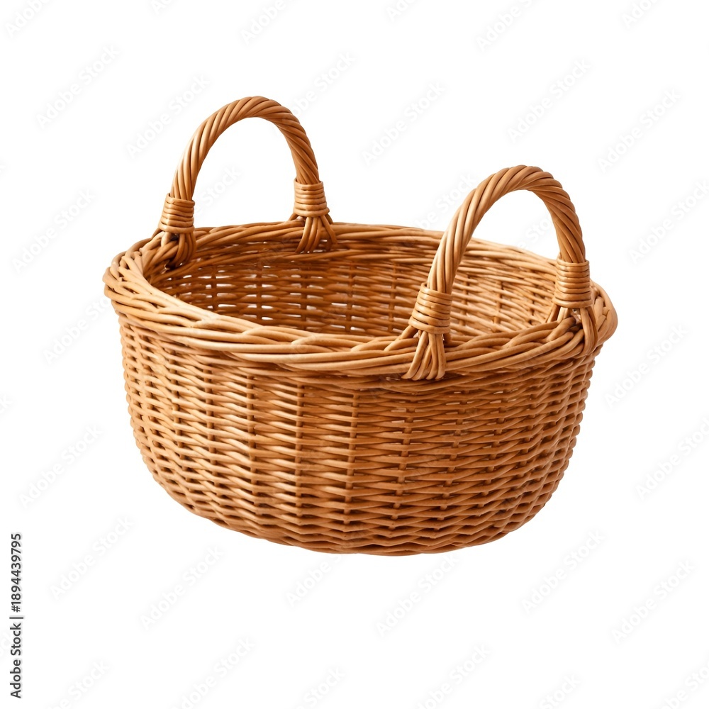 Fototapeta premium empty wicker basket