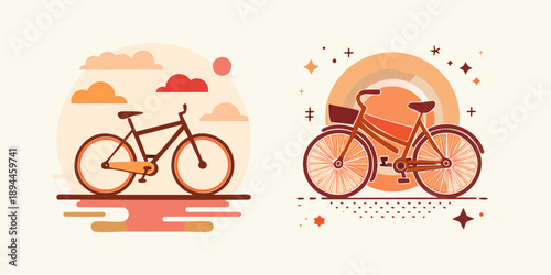 Vintage illustration of a bicycle