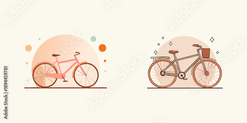 A silhouette illustration of a bicycle