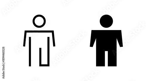Man icon set vector. male sign and symbol. human symbol