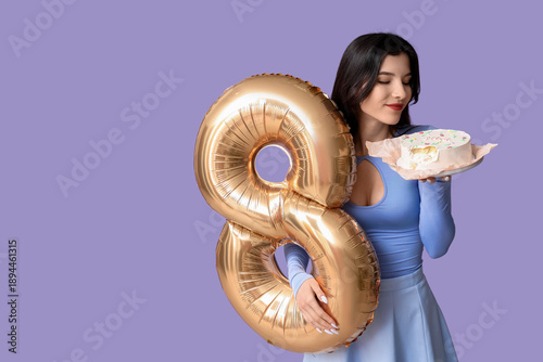 Beautiful young woman with ...