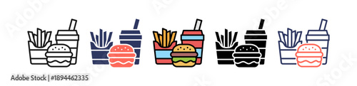 Fast Food multiple icon