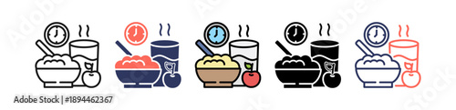 Healthy Breakfast multiple icon
