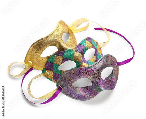 Colorful carnival masks for...