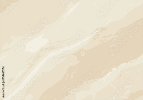 Elegant beige marble texture background with soft cream veins and natural stone pattern, luxurious abstract vector floor tile illustration.