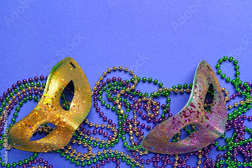 Colorful beads with carniva...