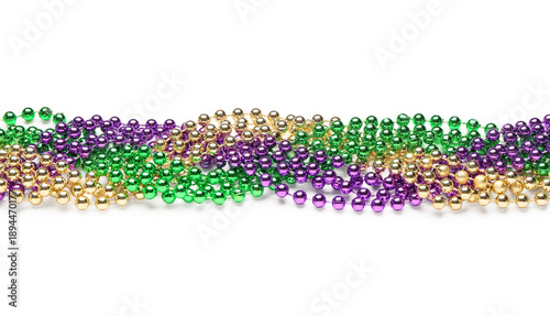 Colorful beads for Mardi Gr...