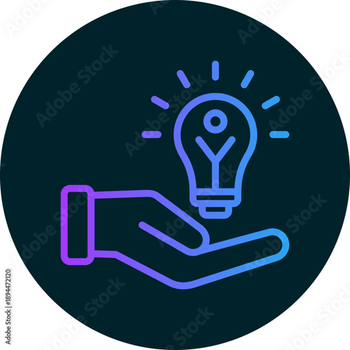 Creativity solution icon for management productivity, business, website, application, printing, document, poster design, etc