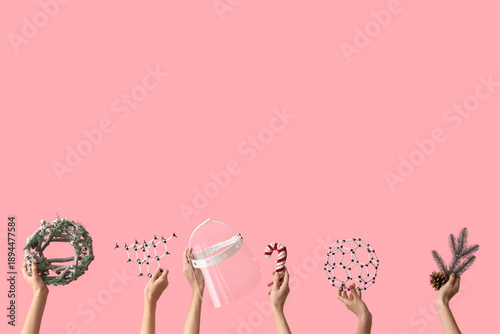Hands holding science equip...