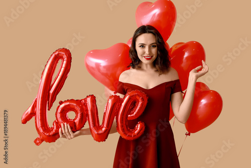 Beautiful young woman with ...