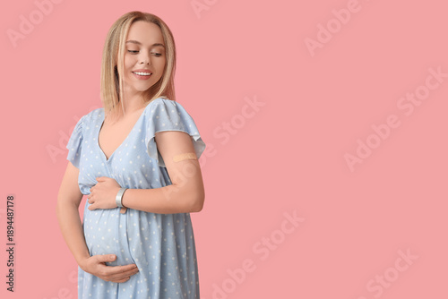 Young pregnant woman after ...