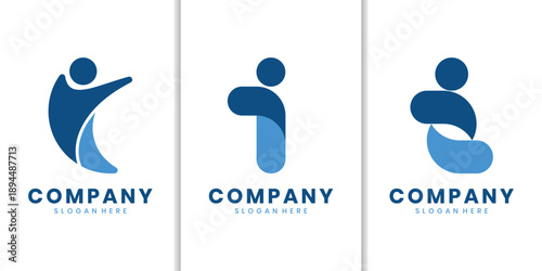 Logo icon featuring a human figure