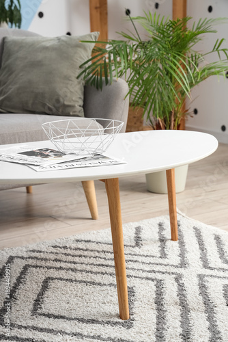 Stylish coffee table with m...