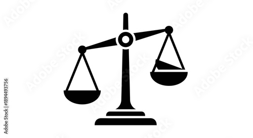 "Scales of Justice Icon for Law, Legal Services, and Ethics Design"