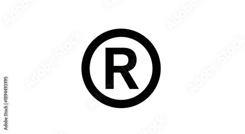 "Registered Trademark Symbol Icon for Branding, Legal, and Intellectual Property Use"