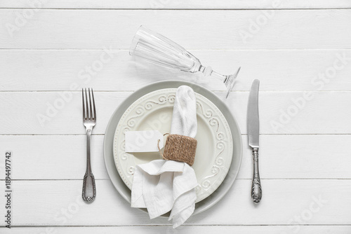 Stylish modern table settin...