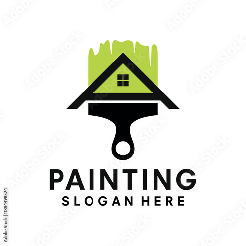 painting design logo template vector illustration