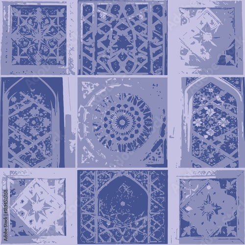 Mosque Ramadan vibes illustration