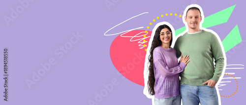 Young couple in warm sweate...