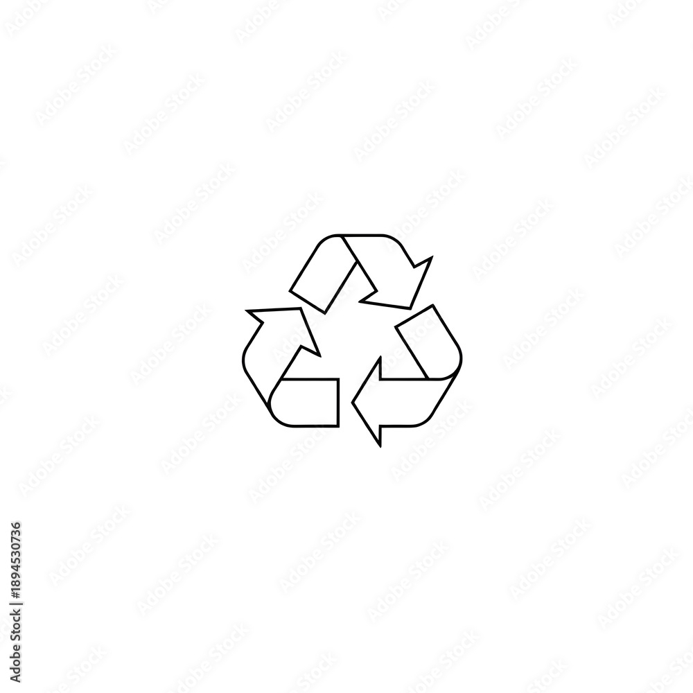 Obraz premium 3d recycle symbol