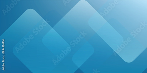 Abstract Blue Geometric Background With Soft Gradients And Diamond Shapes Overlays, Modern And Professional