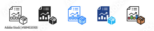 Free Download Inventory Report Icon Set Multiple Style Collection - GFXLoad