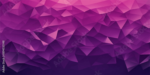 Vibrant polygon purple and violet gradient background ideal for marketing banners and modern visual layouts