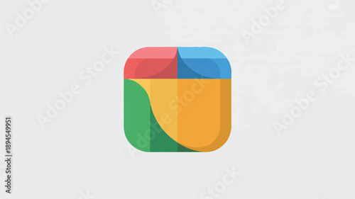 Clean semi-realistic flat vector icon of a folder, representing data storage, organization, and files.