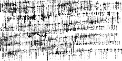 Grunge Watercolor Dry Brush Strokes and Lines Texture. Hand Drawn Black Ink Stroke Pattern. Ink brush texture flowing on white Background. Ink and Plaster Paint Print Design.