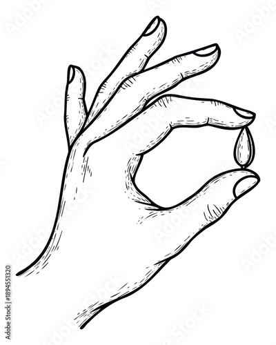 Human hand gently holding a small plant seed, symbolizing new beginnings and vital growth, perfect for sustainable agriculture, ecological campaigns, or gardening related initiatives.