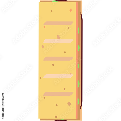 long imitation burger