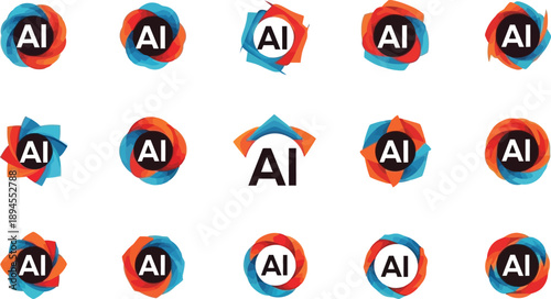 Glossy vector illustration of a road signs set featuring red stop and arrow icons as round web buttons for internet traffic safety and business design isolated on white