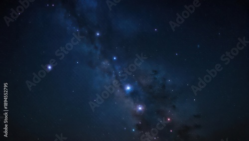 Vast expanse of starry night sky, Milky Way prominent
