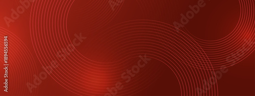 Bold red gradient background with glowing circular thin lines suitable for energy and technology themes