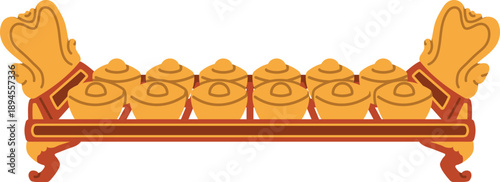 Alat Musik Tradisional Gamelan Demung Bonang