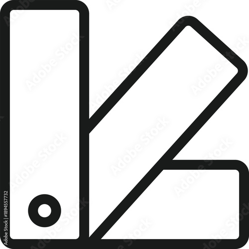 Color Fan Symbols. Pantone swatchbook icon. Creative studio and art icons. Commercial and publishing policy signs. Color swatch fan symbol 
