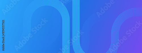 Blue gradient vector background featuring creative minimalist geometric wave lines and fluid motion design for corporate identity