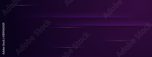 Sophisticated deep purple abstract background with horizontal light streaks and futuristic motion effects for technology