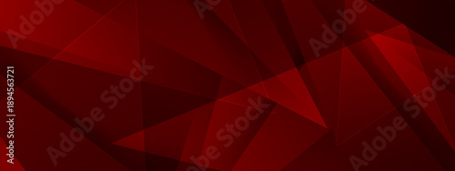 Dramatic dark red background with low poly triangular shapes and sharp edges for gaming or intense design