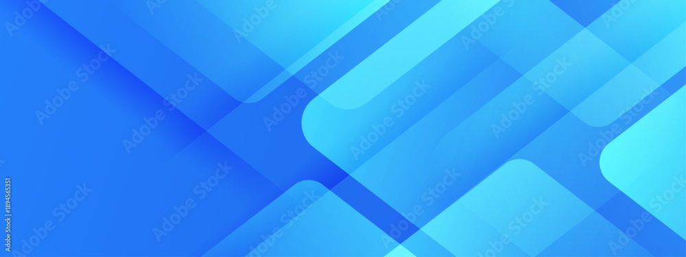 Obraz premium Professional blue corporate backdrop with overlapping diagonal squares and light rays
