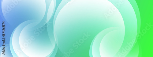 Cool blue and cyan abstract background with overlapping circular shapes and soft glowing light transitions for tech and water themes