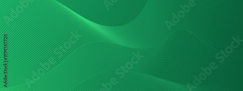 Vibrant green flowing lines representing energy and nature technology