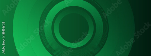 Wallpaper Mural Eco-friendly green abstract background with concentric circular lines and glowing geometric ring patterns Torontodigital.ca
