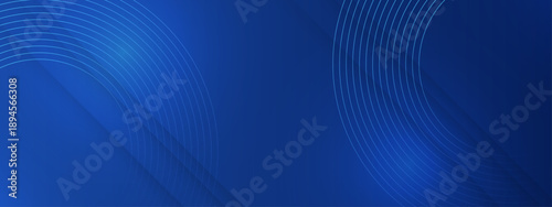 Futuristic blue abstract background with glowing circular wireframe lines and subtle light effects for technology and science concepts
