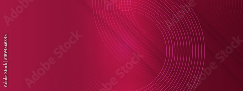 Vibrant magenta and pink abstract background featuring elegant circular thin lines and a deep professional gradient finish