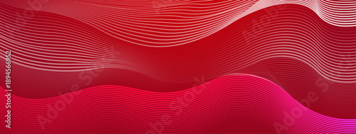 Intricate red and pink wave lines forming a dynamic wireframe mesh for energetic design projects