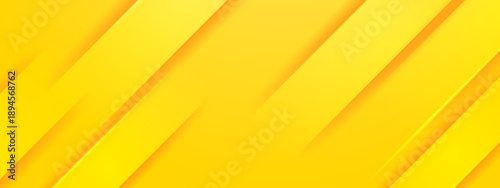 Sunny yellow background with clean diagonal geometric layers and soft shadow effects