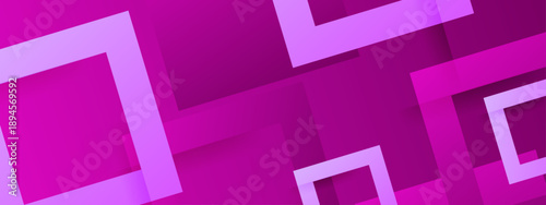 Creative purple magenta background with layered square shapes and soft shadows for modern banner design