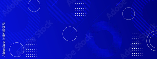 Professional dark blue background with tech inspired geometric lines and circle elements