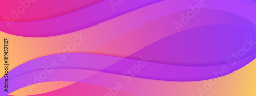 Elegant purple and pink abstract background with flowing liquid wave layers and smooth shadow transitions for professional layouts
